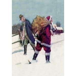  Vintage Art Bootlegging Santa   02452 6