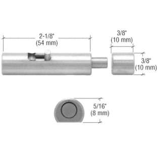 Laurence CRL Brushed Stainless UV Bond 10mm Diameter Bolt Lock 