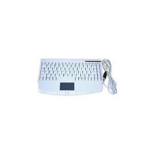    SolidTek ACK 540 White Keyboard with TOUCH PAD Electronics