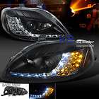 1999 2000 CIVIC BLK LED STRIP PROJECTOR HEADLIGHT LAMPS