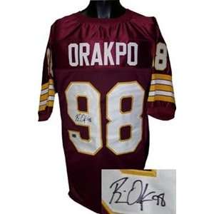 Brian Orakpo Signed Washington Redskins Maroon Prostyle Jersey 
