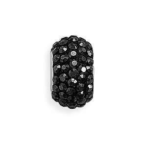  Black Pave Crystal Bead Jewelry