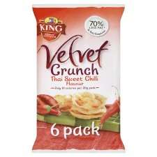 Velvet Crunch Thai Sweet Chilli Snacks 6 Pack   Groceries   Tesco 