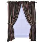   Panel Pair Curtains with Tiebacks in Black   Size 82 W x 84 L