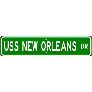  USS NEW ORLEANS LPH 11 Street Sign   Navy Sports 
