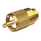 Shakespeare Pl 259 58 G Gold Solder Type Connector W/Ug175 Adapter 