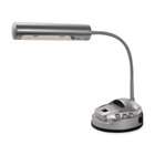   Ledu Corporation   Organizer Desk Lamp Flexible Gooseneck 15H Silver