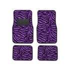 Bdk PURPLE ZEBRA Car Truck Suv Floor Mats 4 Peice set