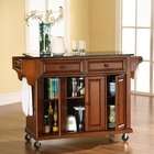 Crosley Kitchen Cart / Island with Solid Black Granite Top in Classic 