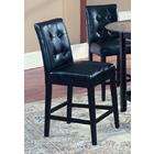   Hight Bar Stool Chairs with Espresso Finish Solid Wood Legs, set of 2