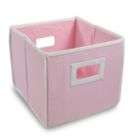 Badger Basket Pink Waffle Folding Storage Cube