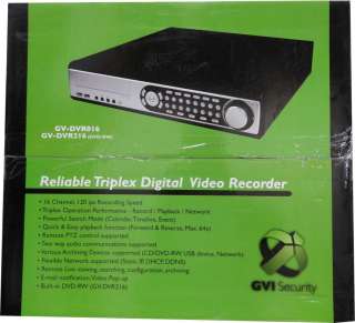 New GVI 16 Camera Security System   GV DVR016 250 DVR + 16x GV VMDC 