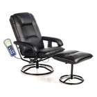comfort products leisure recliner chair with ottoman in black