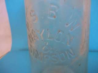 Antique P.S.B.W. Naylon and Simpson Pueblo Colo CO Hutch Bottle  