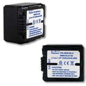  PANASONIC VW VBG070 VW VBG130 7.2V 1320MAH Battery Camera 