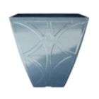 jaclyn smith today 14 in square tapered planter blue
