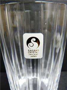 Sasaki Crystal Ellessee Set of 4 Highball Glasses US1C8  