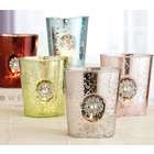 CC Home Furnishings Set of 5 Jewel Embossed Votive Candle Holders