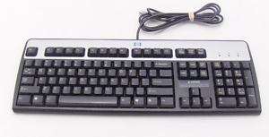 HP 352750 001 PS2 Keyboard Black/Silver Model KB 0316  