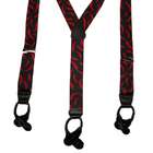 CTM Button End Chili Pepper Novelty Suspenders