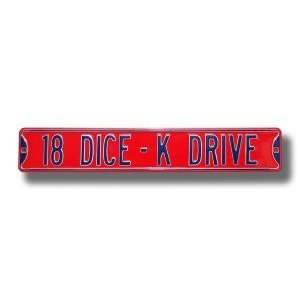 Boston Red Sox Dice K Drive Sign 