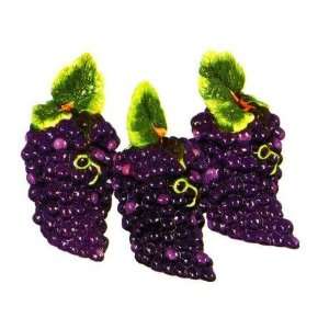  TUSCANY GRAPES 3 D Canister Set of 3 Canisters Grape Vine 