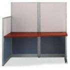 Global Correlation Double Pedestal Office Desk with Bow Front