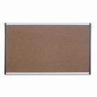 GBC Cubicle Arc Frame Colored Cork Board, 14 x 24, Tan, Aluminum Frame