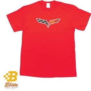   C6 Corvette Youth Tee Shirt Red  Medium 10 12 Youth