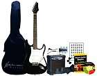 Kona Trill Electric Guitar in Black with Case KETBK