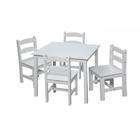 Giftmark 3008W White square table with 4 Chairs