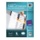 Avery Table of Contents/Index Dividers, 10 Tab, Assorted