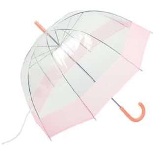 All Weather New All Weather 42 Inch Clear And Pink Dome Umbrella Hook 