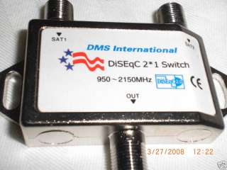 DiSEqC 2X1 Switch FREE TO AIR SATELLITE T5/AMC4 dishnet  