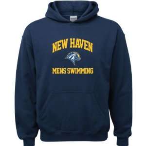  New Haven Chargers Navy Youth Mens Swimming Arch Hooded 
