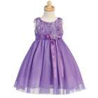 Lito Purple Rose Tulle Flower Girl Easter Dress Toddler Girls 3T