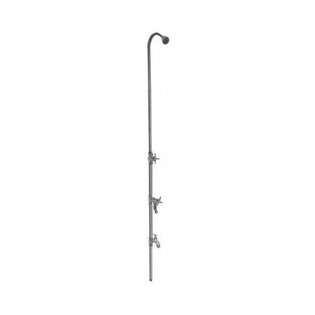 Outdoor Shower Company 80 Wall Mount Cold Water Shower with Cross 
