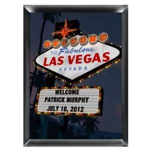 Personalized Nighttime Vegas Traditional Sign 