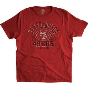 San Francisco 49ers Red 47 Brand Vintage Scrum T Shirt 
