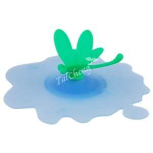 Universal Silicone Food Drink Container Mug Lid   Dragonfly (Small)