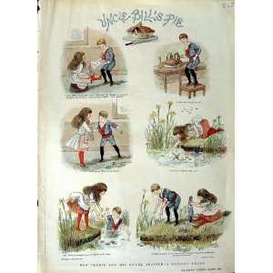 1889 Story Uncle BillS Pie Teddie Nursery Rhyme Colour  