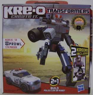 PROWL Transformers KRE O Buildable Set #30690 174pieces 2011  