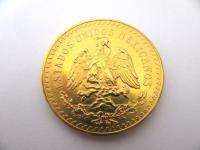 Mexican 1821 1947 Gold 50 Pesos Coin 37.5 grams Pure Gold  