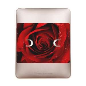 iPad 5 in 1 Case Metal Bronze Red Rose 
