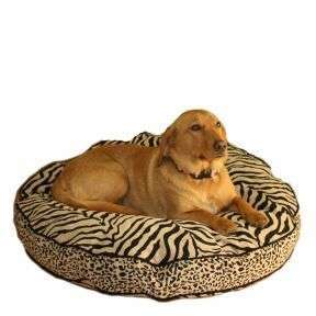 SNOOZER LUXURY ROUND SOFT PILLOW BED SAFARI COLLECTION  