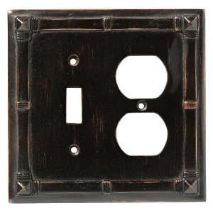   Single Switch/Duplex Wall Plate, Venetian Bronze