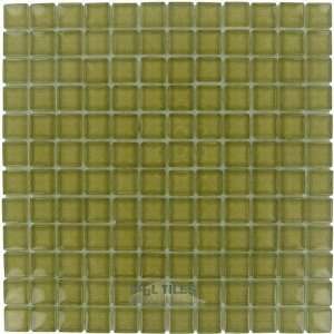   tile   7/8 x 7/8 glass mosaic tile in olive branch