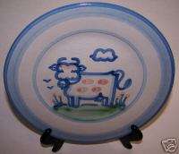 HADLEY PLATE COW HORSE DUCK ANIMALS ART SIGNED M A  