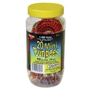   20 Piece Jar Mini Bungee Cords 06053 10   Pack of 8