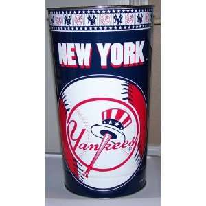  New York Yankees Metal Trash Can 19.5x11.5